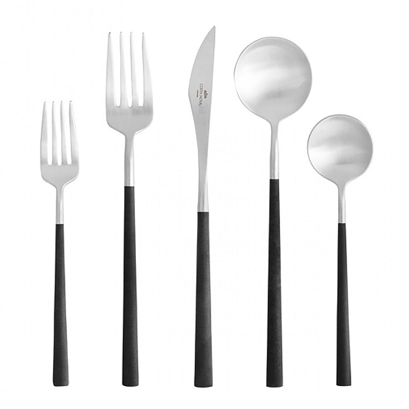 Mito Black 5pc Place Setting