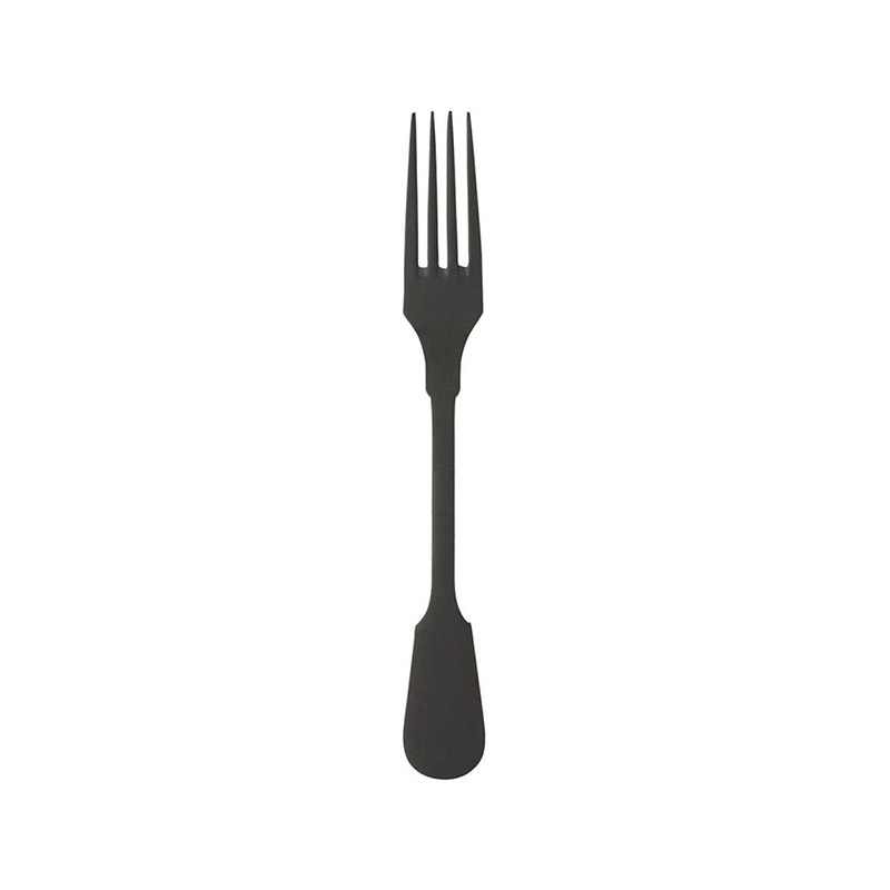 Saga Black Dinner Fork