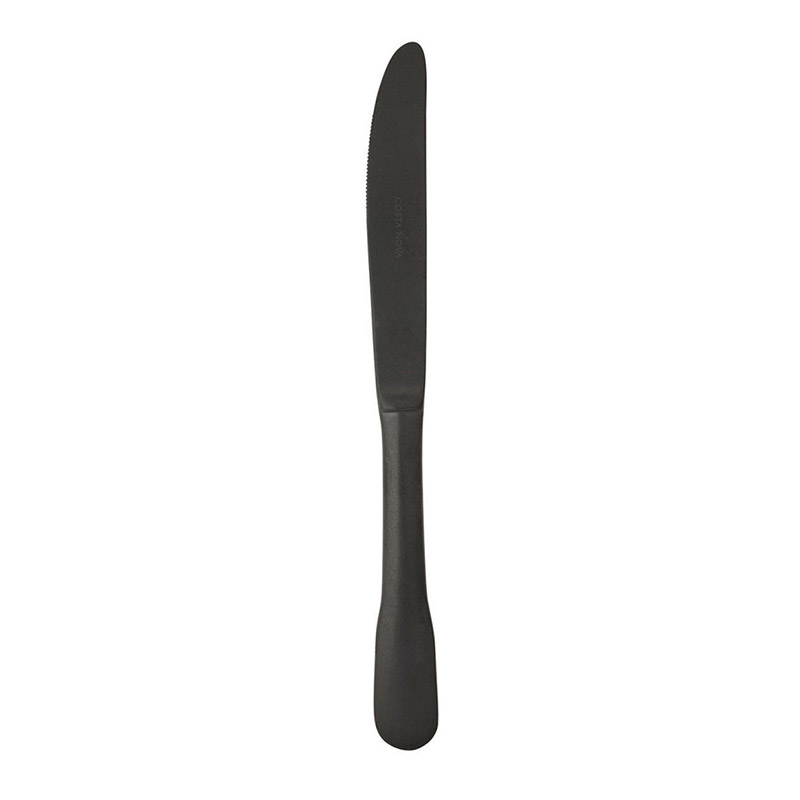 Saga Black Dinner Knife