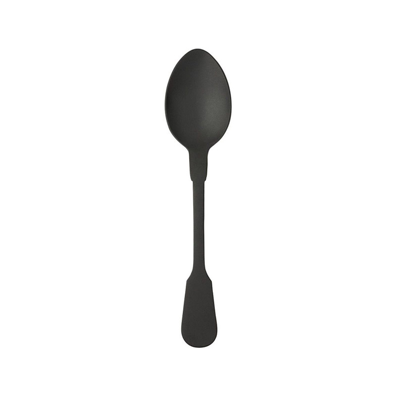 Saga Black Oval Soup Spoon