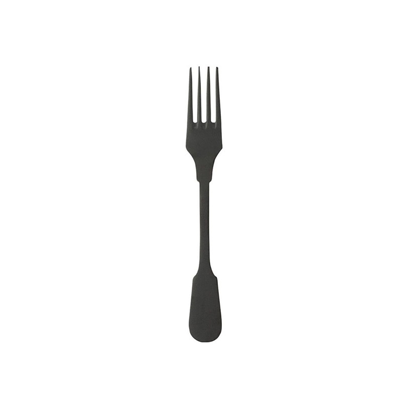 Saga Black Salad Fork