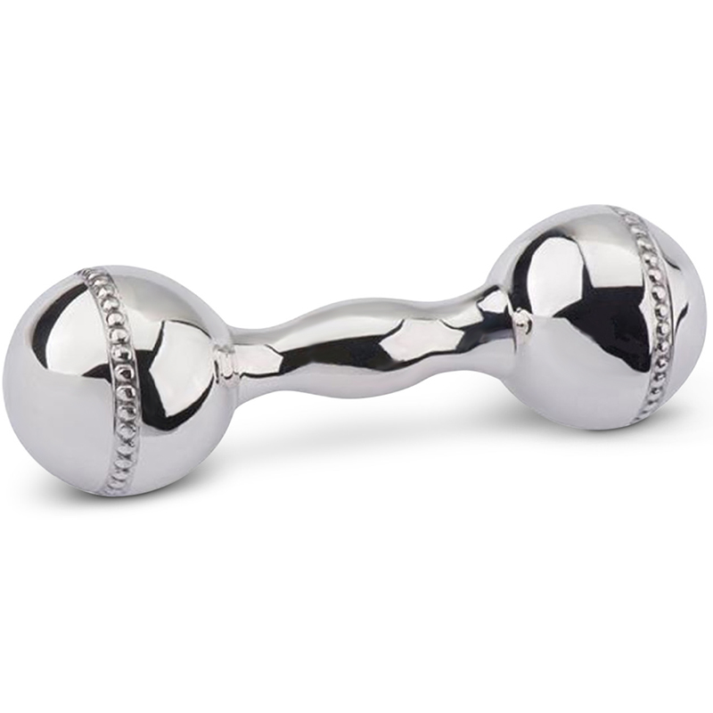 Pearls Dumbbell Rattle, 3.5 inch Cunill Sterling