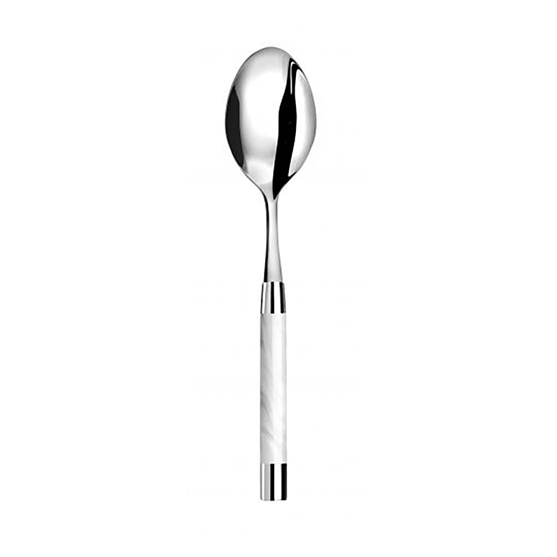 Conty White Serving Spoon, Large