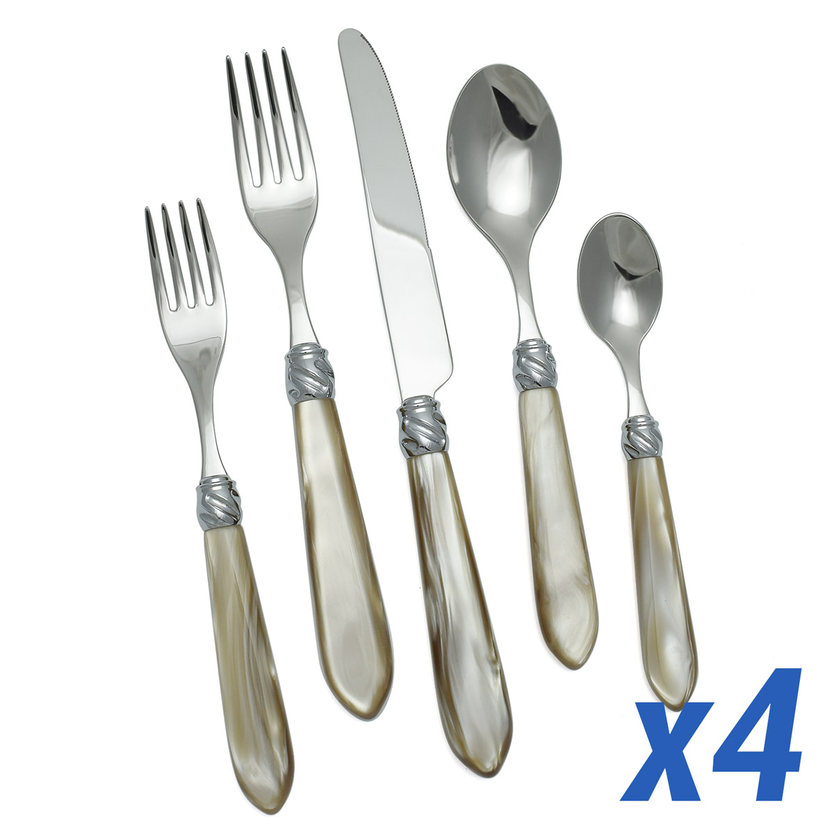 Diana Horn 20pc Service for 4