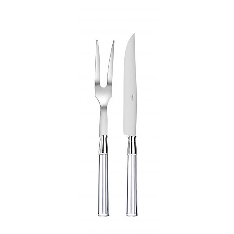 Doric Clear 2pc Carving Set