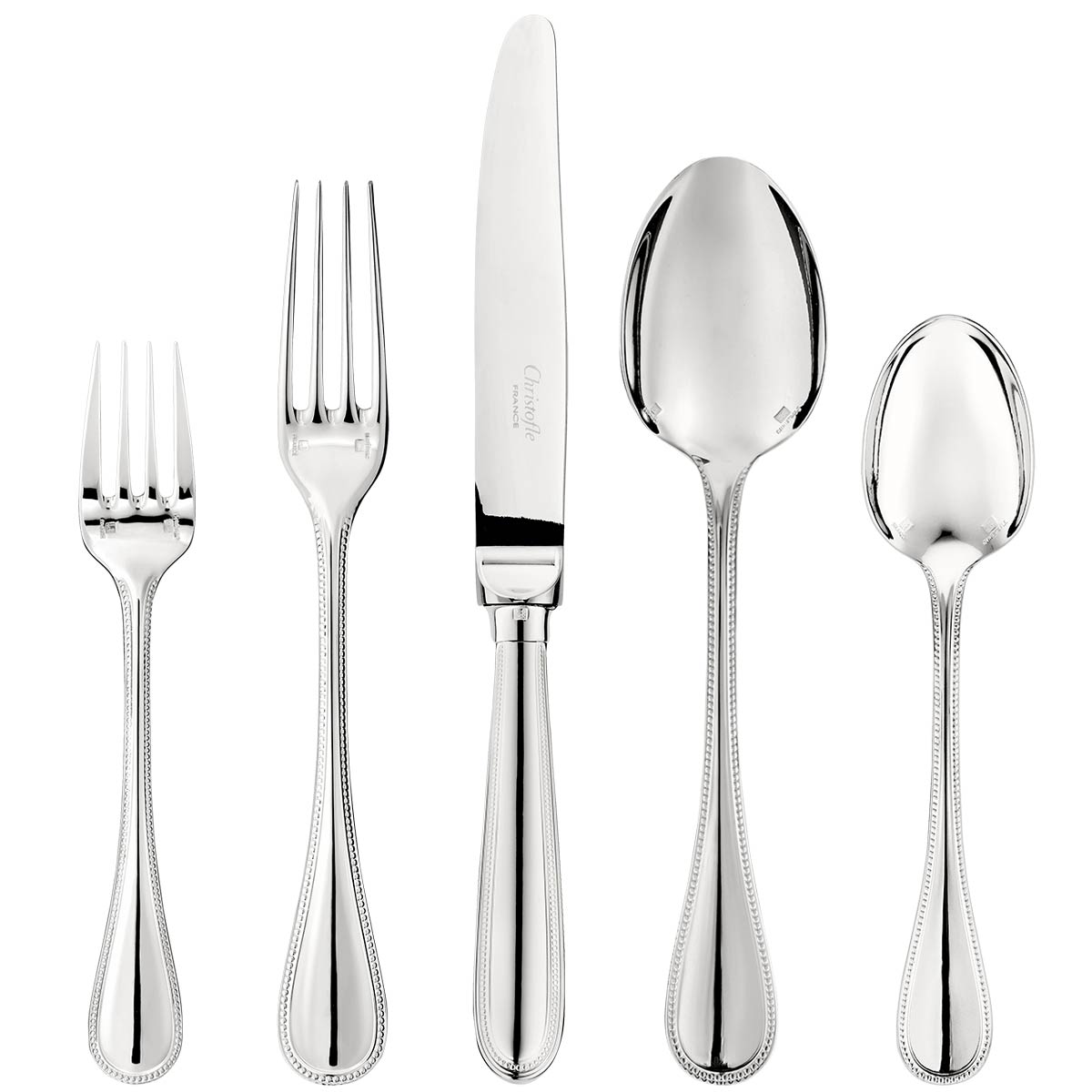 5pc Place Setting, Silverplate