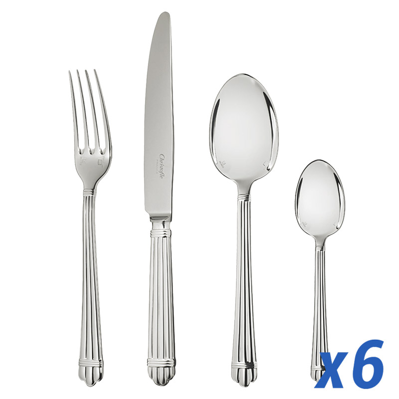 Christofle Aria 24pc Service for 6 in Chest