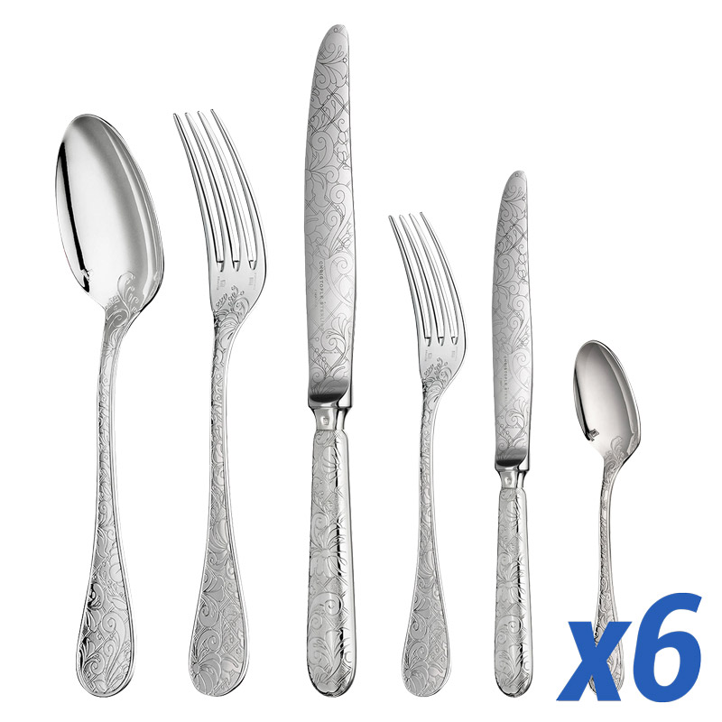 Jardin D'Eden Silverplate 36pc Service for 6 in Chest