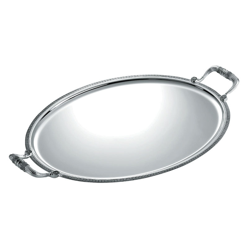 Malmaison Oval Serving Tray with Handles, 20.3in. x 16.5in.