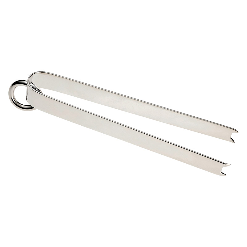 Vertigo Silver Plated Ice Tongs