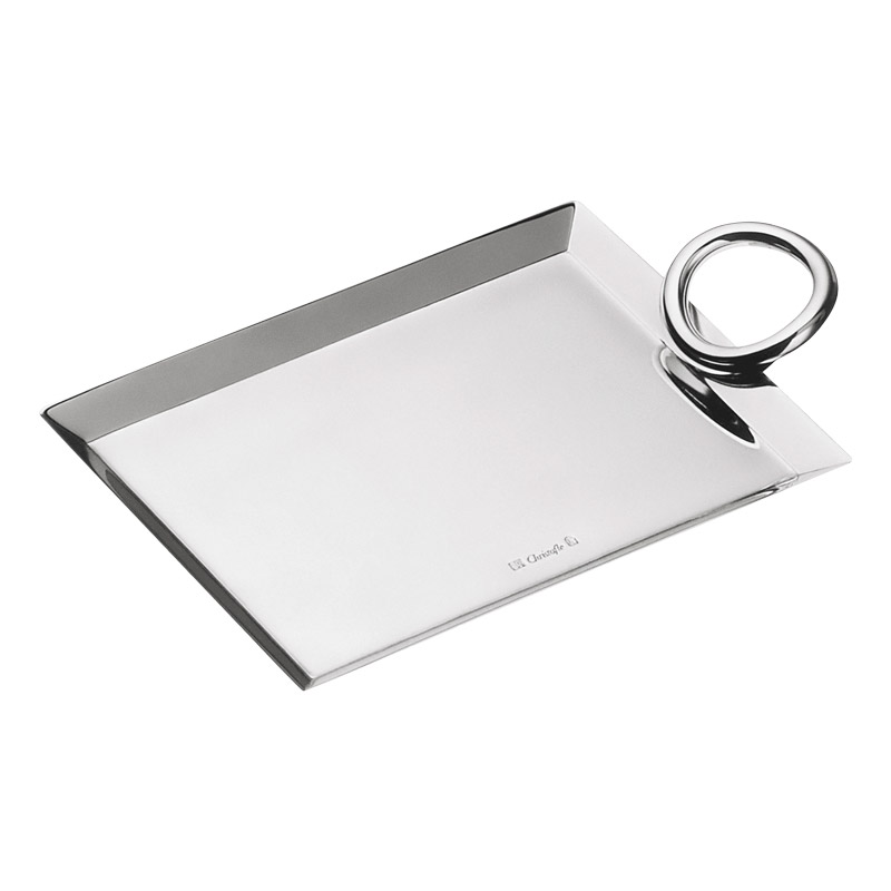 Silver-Plated Business Card Tray, 12.5cm x 9cm