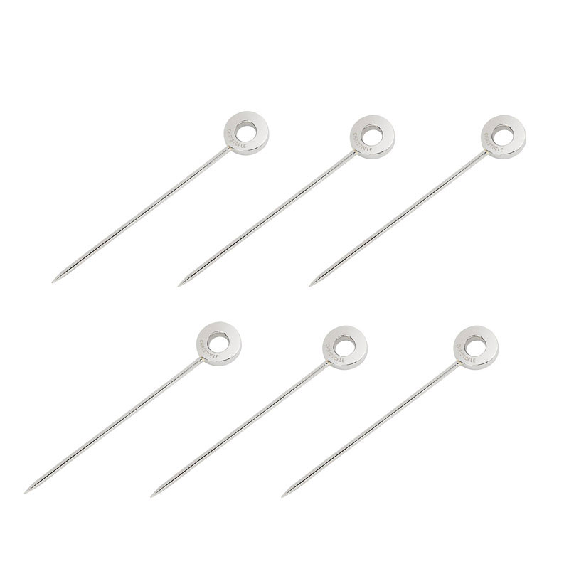 Stainless Steel Cocktail Picks, Set of 6