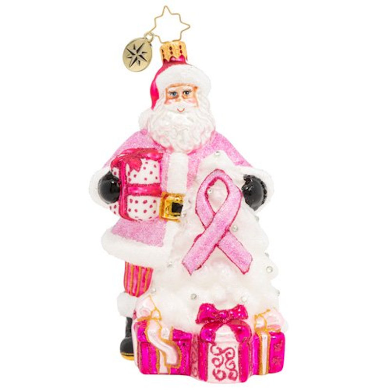 Pink Ribbon Santa