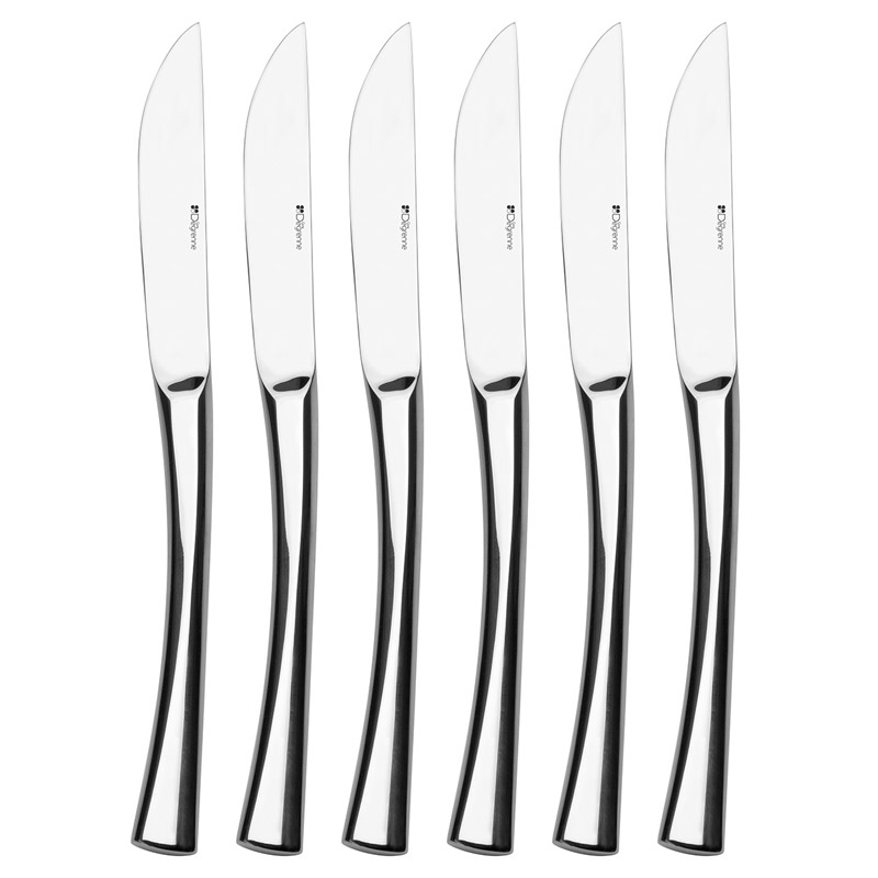 Solstice Dessert Knife, Solid Handle, Serrated, Set of 6