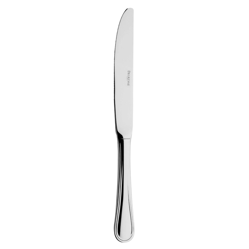 Confidence Mirror Dessert Knife, Solid Handle