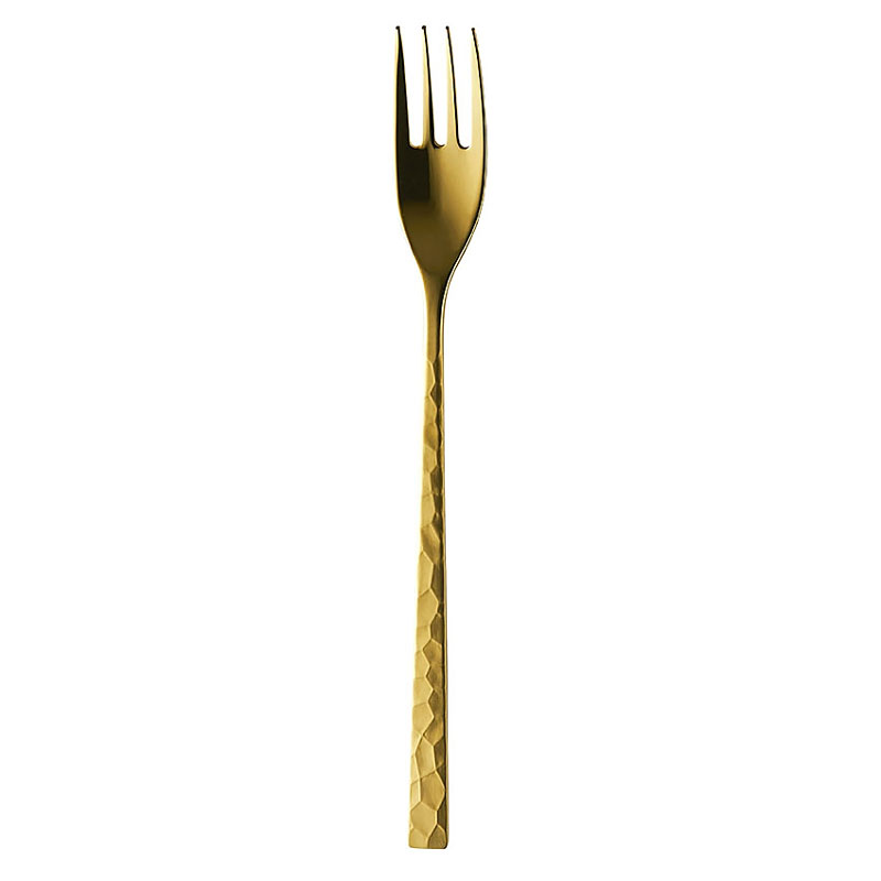 Fuse Gold Hammered Table Fork