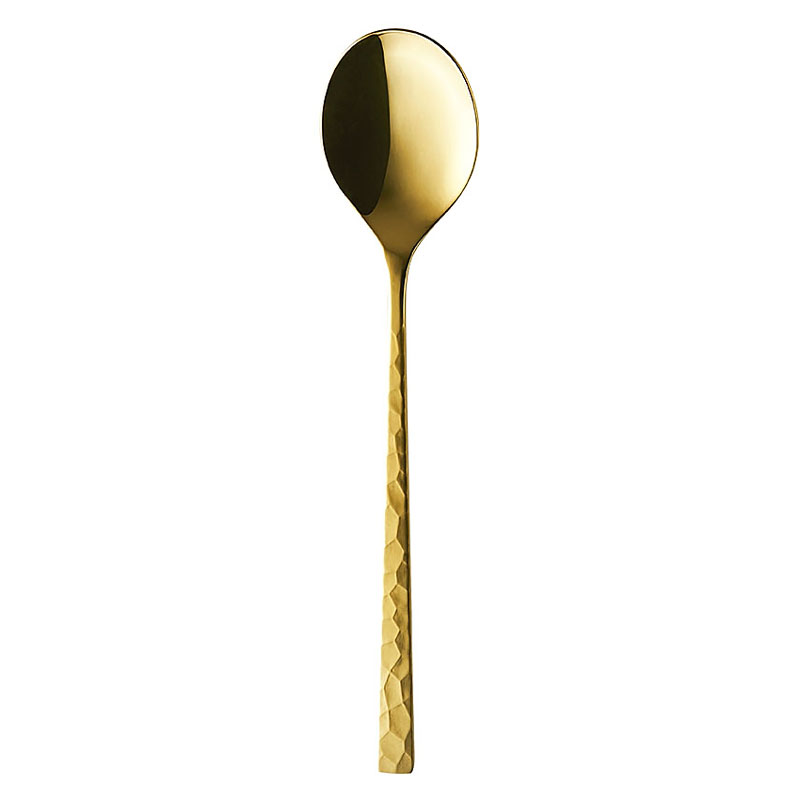 Fuse Gold Hammered Table/Pasta Spoon