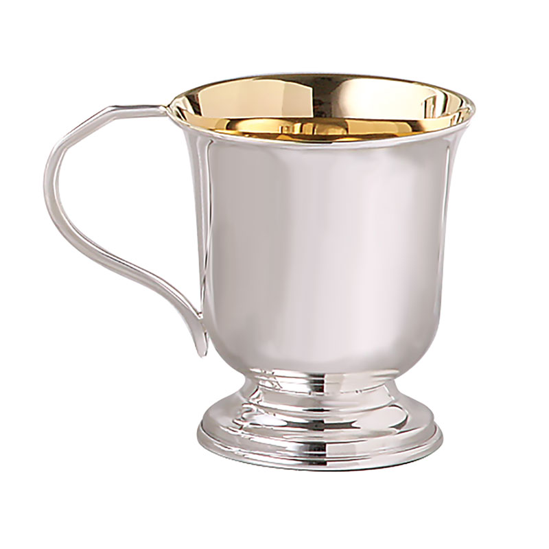 Footed, Gilded Interior Baby Cup