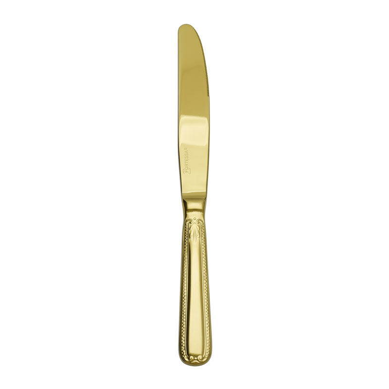 Savoy Gold Table Knife, Solid Handle