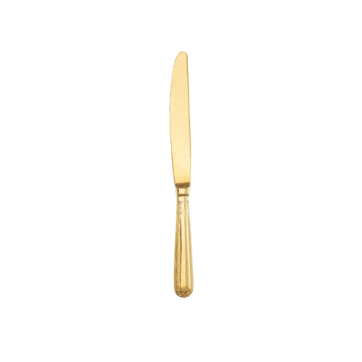 Savoy Gold Dessert Knife, Solid Handle