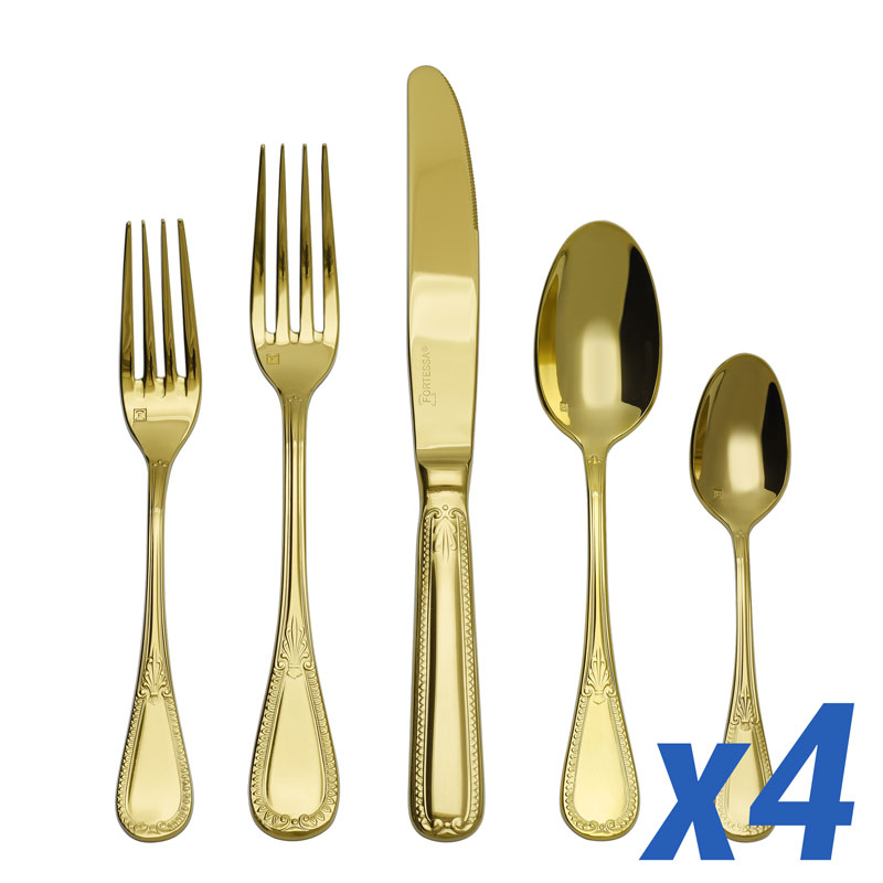 Savoy Gold 20pc Service for 4