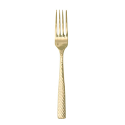 A photo of Lucca Faceted Gold Table Fork w/Stamp