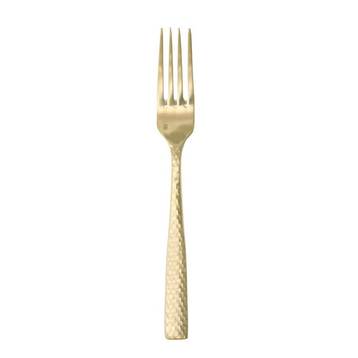 Lucca Faceted Gold Table Fork w/Stamp