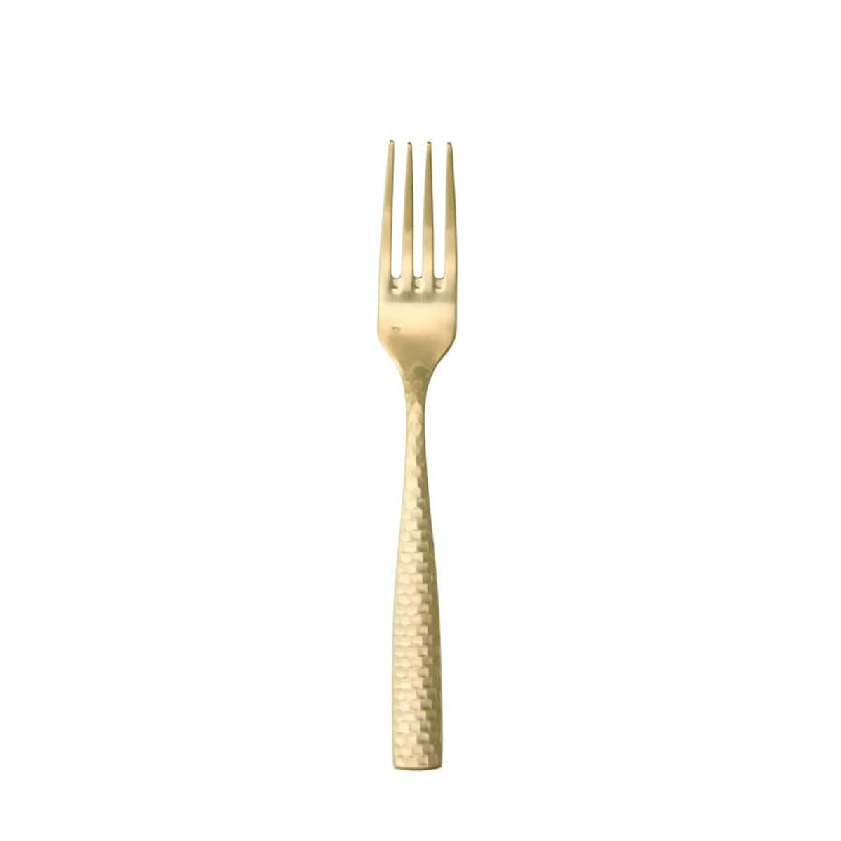 Lucca Faceted Gold Salad/Dessert Fork w/stamp