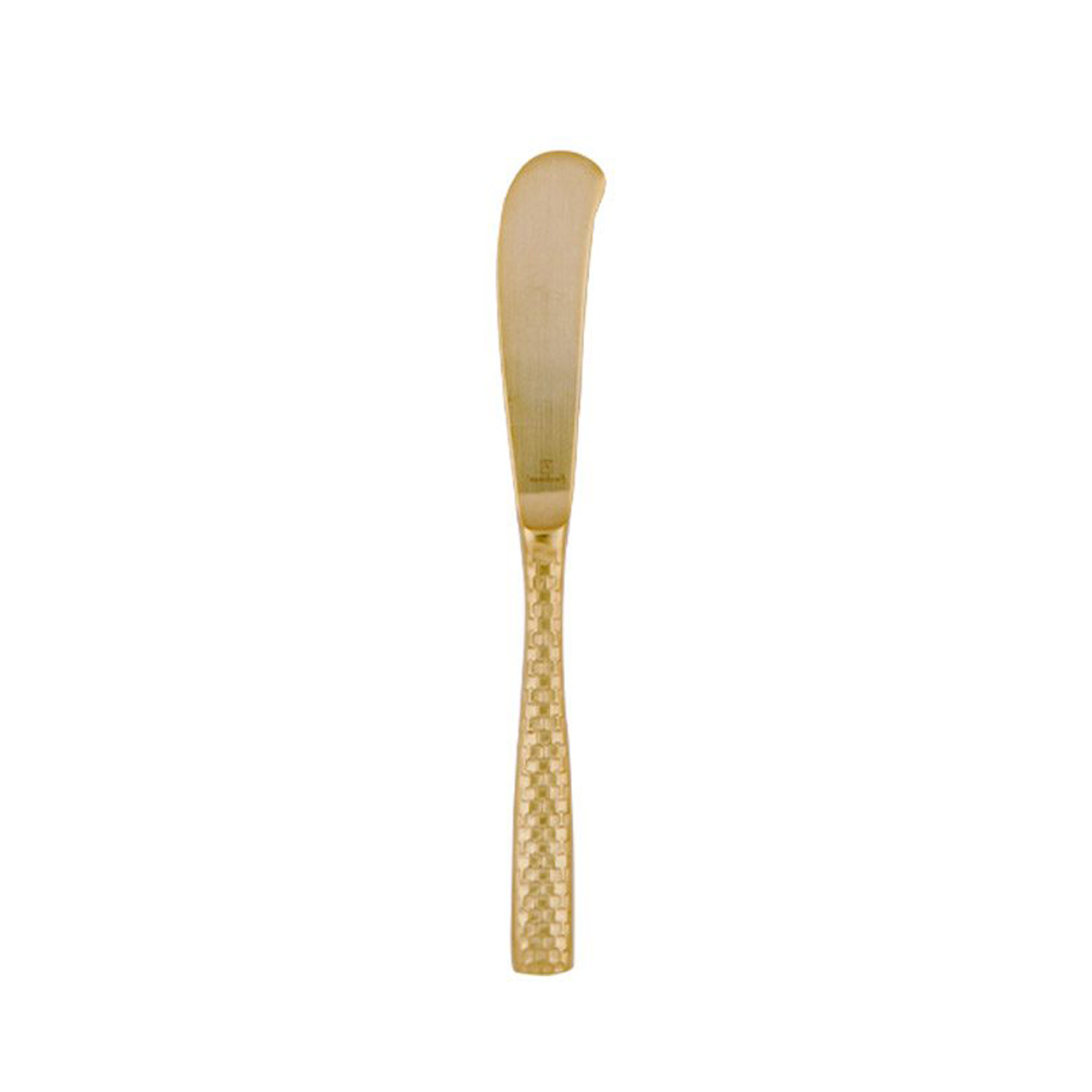 Lucca Faceted Gold Butter Knife w/stamp