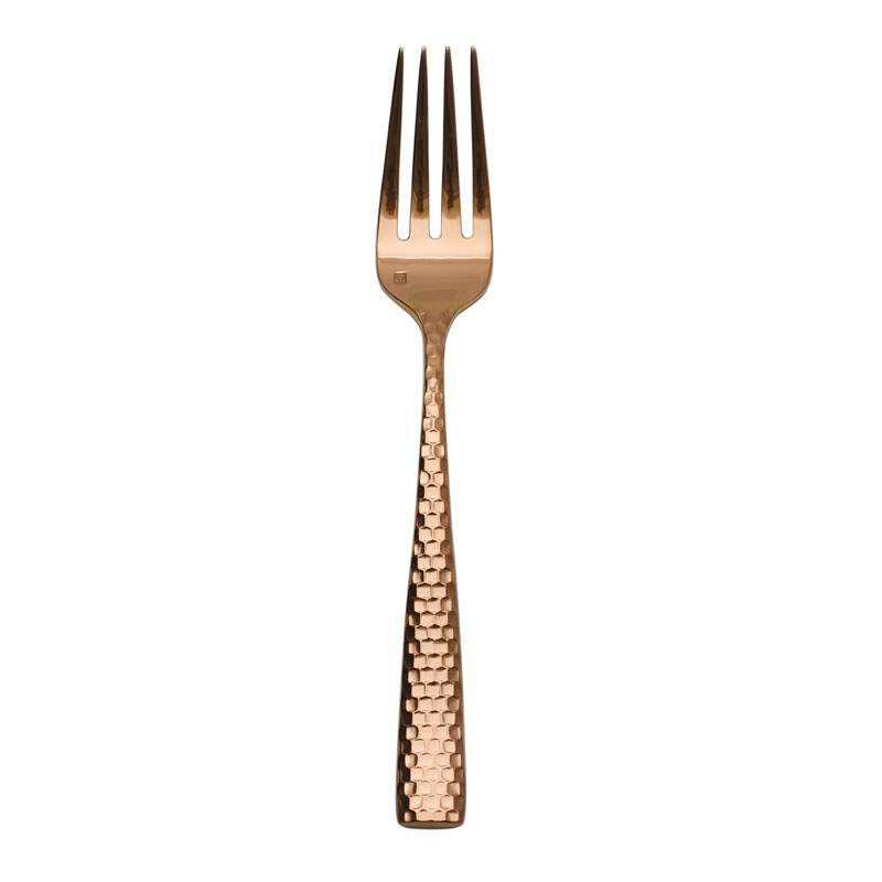 Lucca Faceted Rose Gold Serving Fork w/stamp