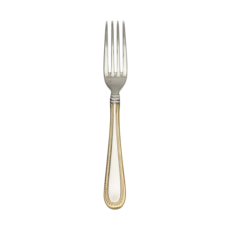 Caviar Gold Accent Table Fork, 8.3  w/stamp