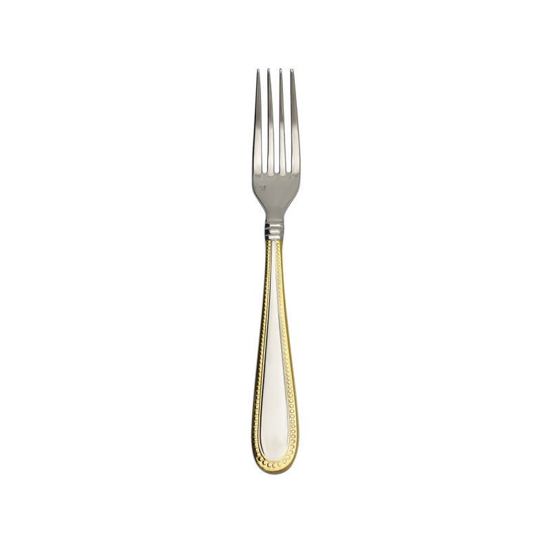 Caviar Gold Accent Salad/Dessert Fork, 7.4  w/stamp