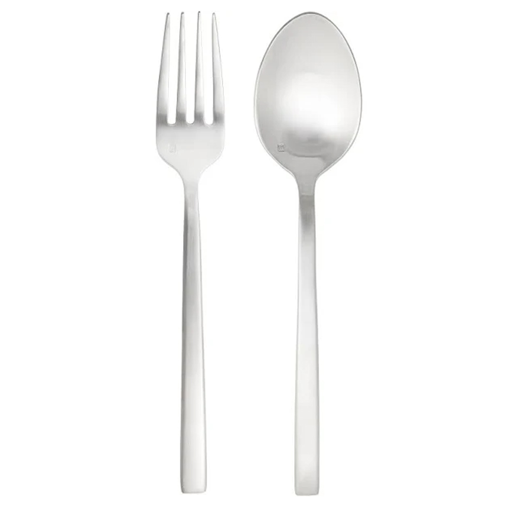 Arezzo Brushed 2 piece serving set   w/stamp