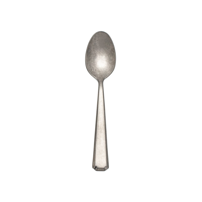 Valen Tumbled Dessert/Oval Soup Spoon w/stamp