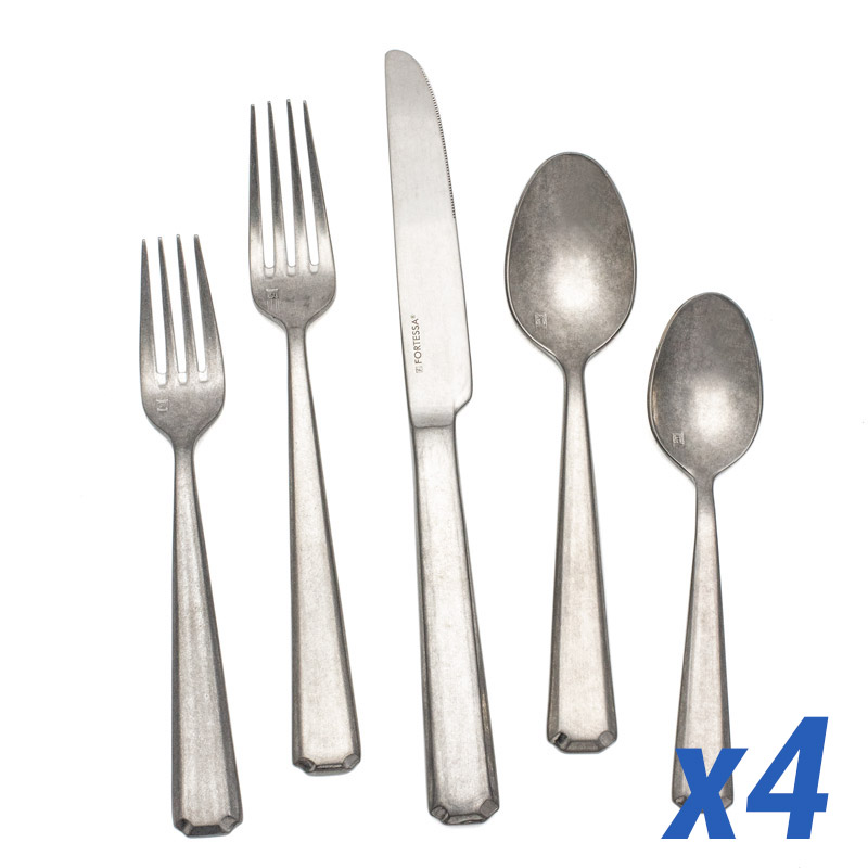 Valen Antiqued 20pc Service for 4