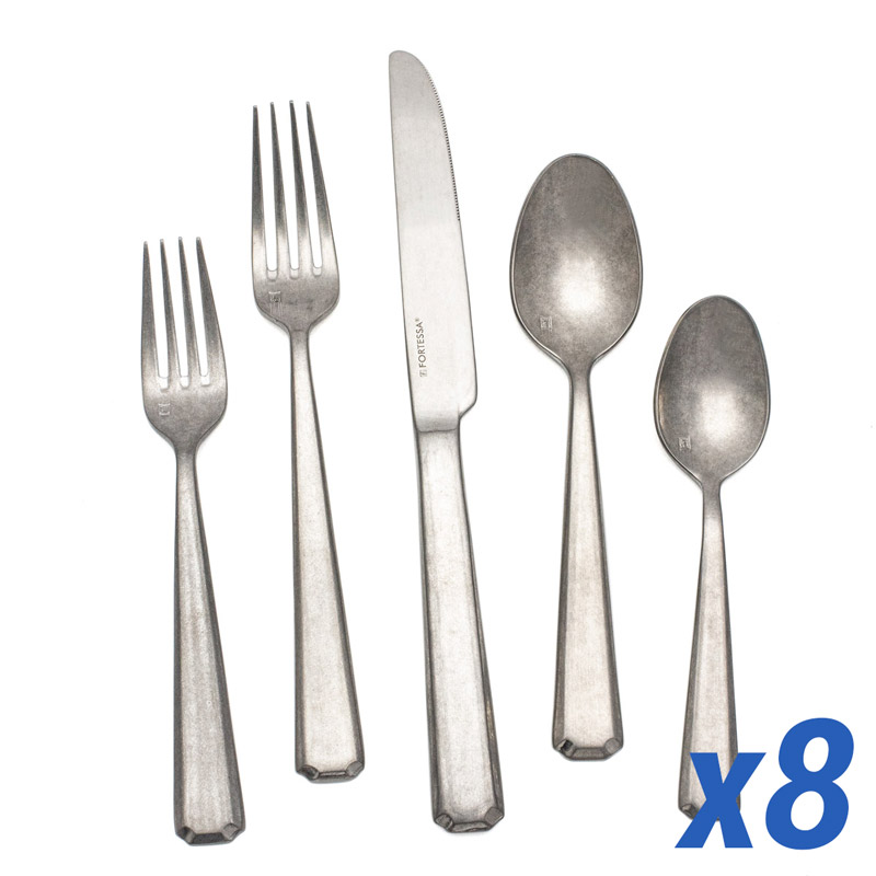 Valen Antiqued 40 Piece Service for 8