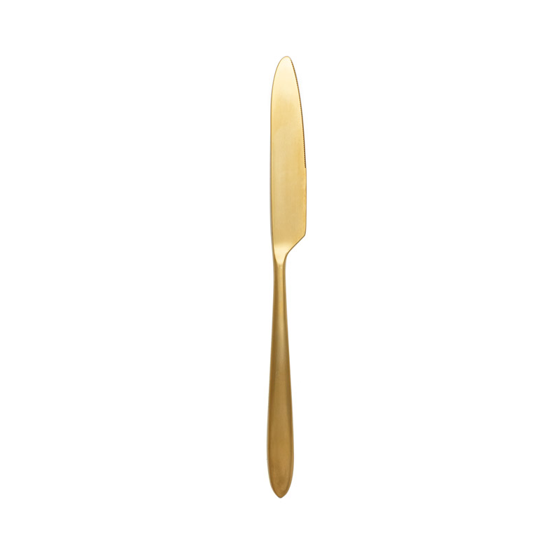 Velo Brushed Gold Table Knife ns