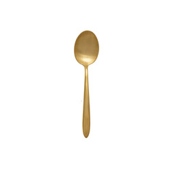 A photo of Velo Brushed Gold Dessert Spoon ns