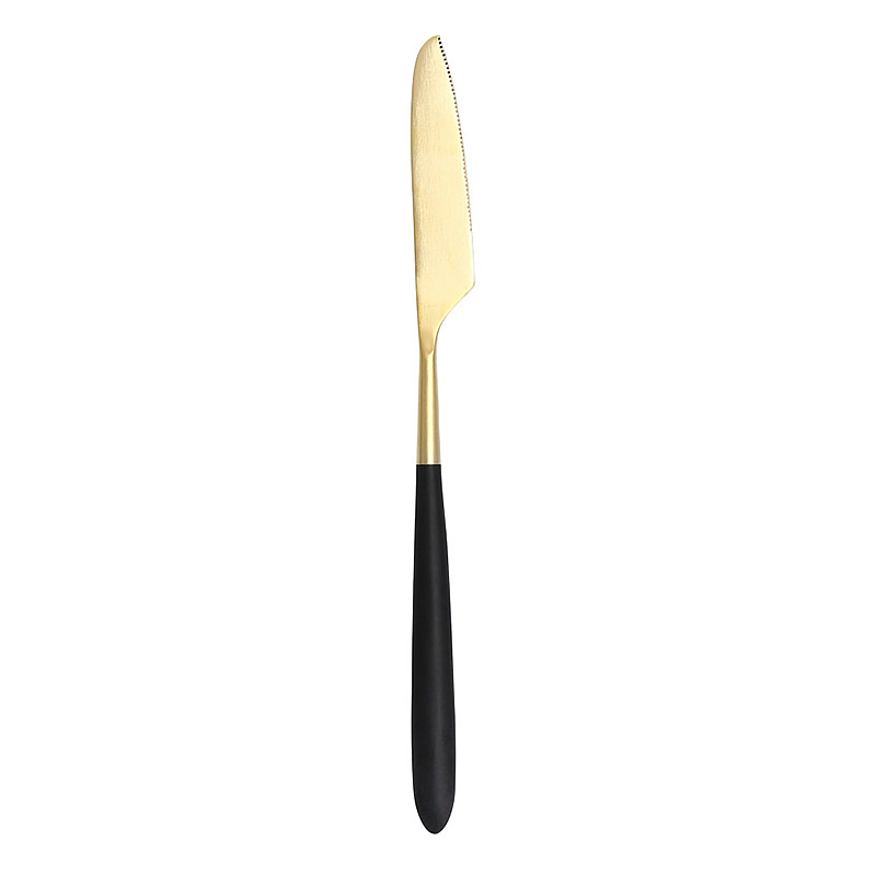 Velo Black/Gold Table Knife