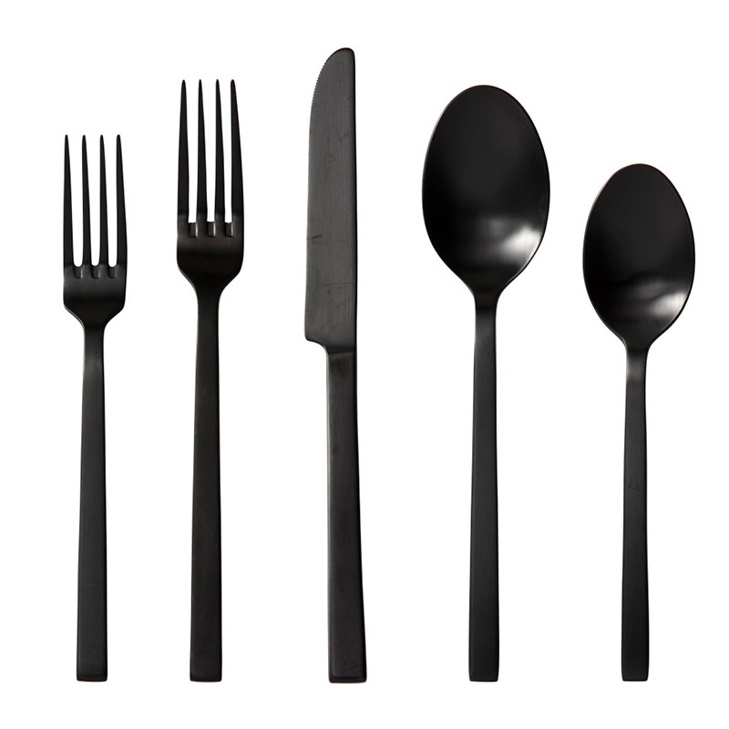 Viggo Black 5 Piece Place Setting