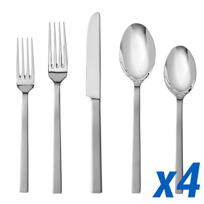 Viggo Satin 20 Piece Service for 4