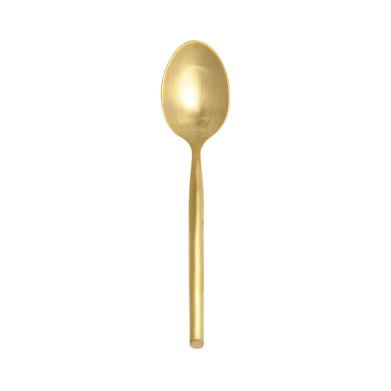 Capri Brushed Gold Dessert Spoon