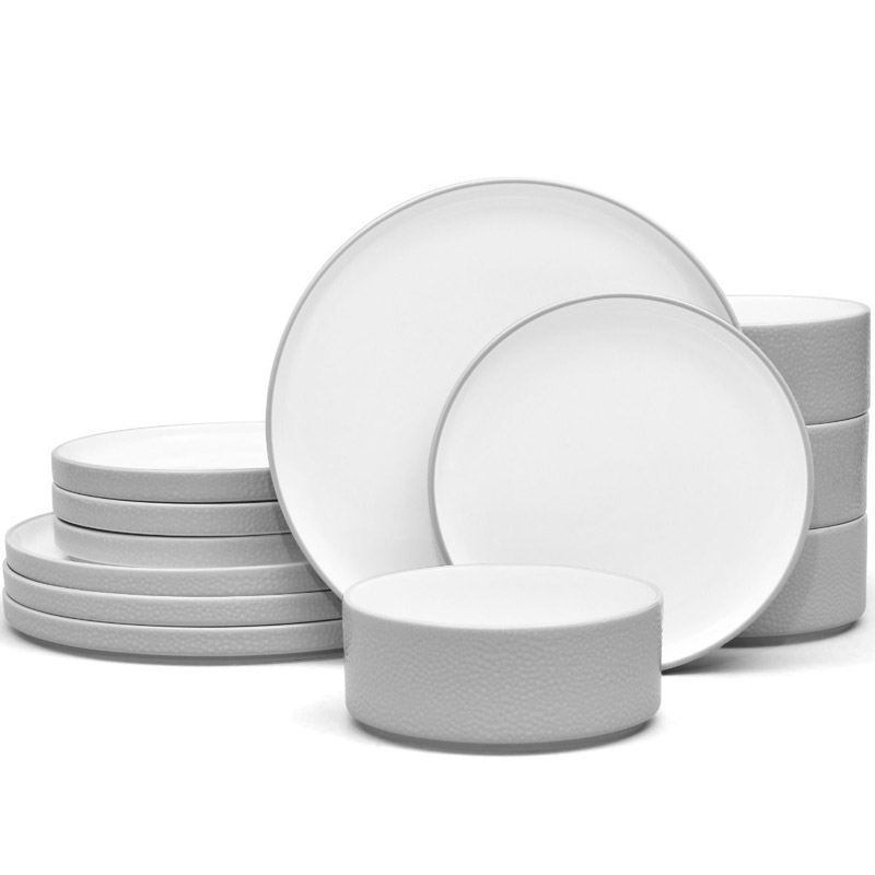 Colortex Stone Grey 12 Piece Service for 4