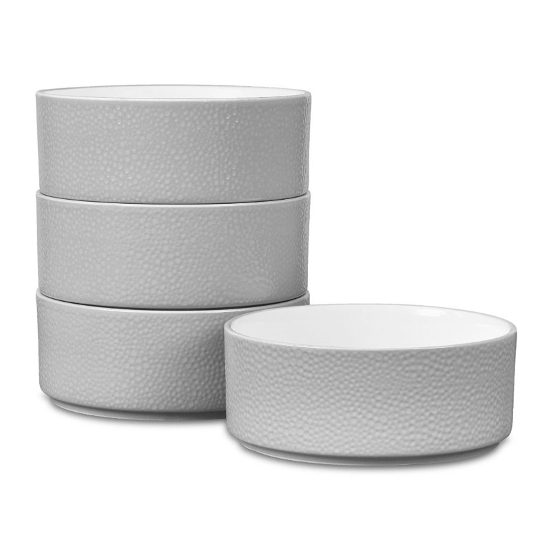 Colortex Stone Grey Cereal Set of 4, Stax