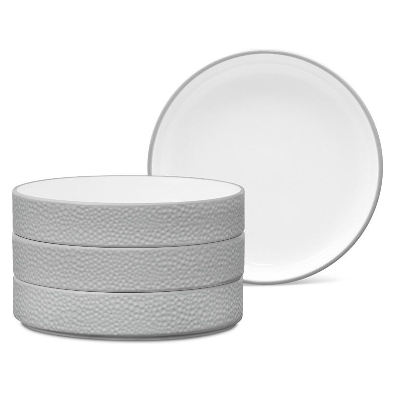 Colortex Stone Grey Deep Plate Set of 4, Stax