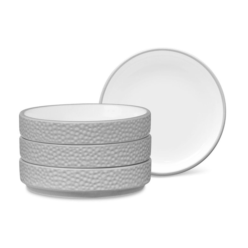 Colortex Stone Grey Mini Plate Set of 4, Stax