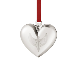 A photo of 2024 Silver Heart Ornament