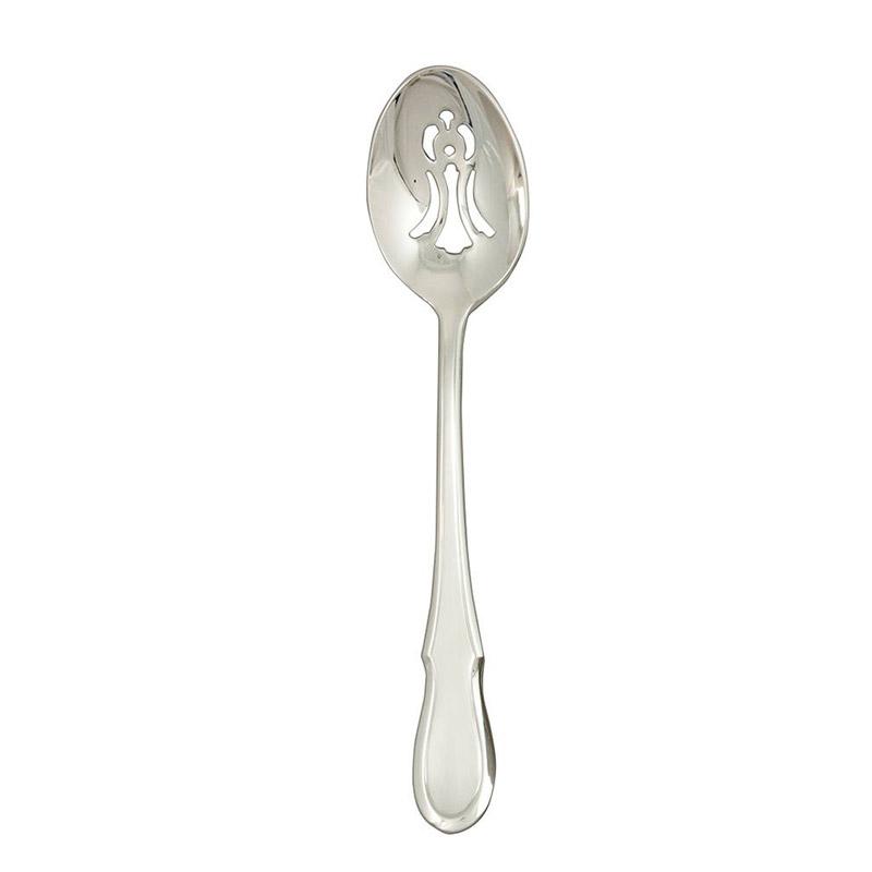 Celine Platinum Pierced Serving Spoon