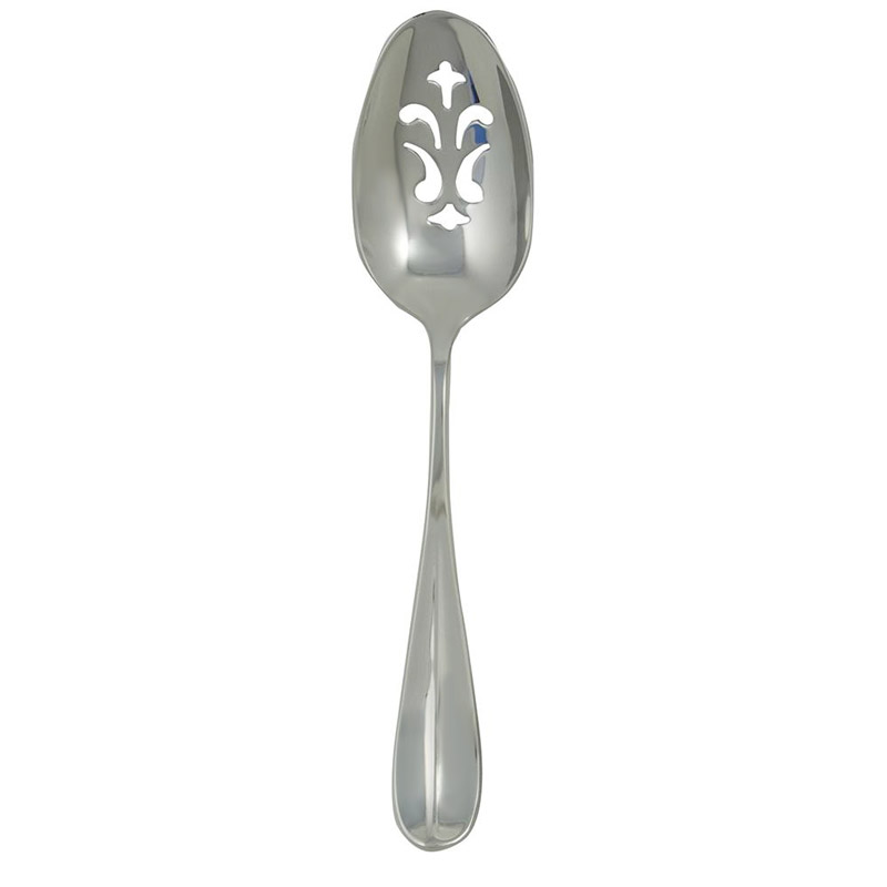 Classic English Pierced Serving Spoon