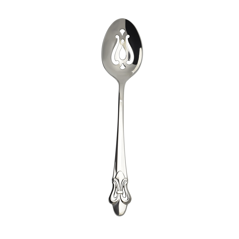 Fleur de Lis Pierced Serving Spoon